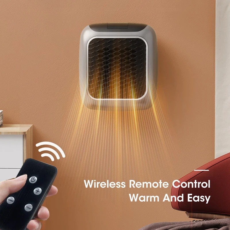 Smart Bathroom Fan - Grzejnik ceramiczny PTC, montowany na ścianie,