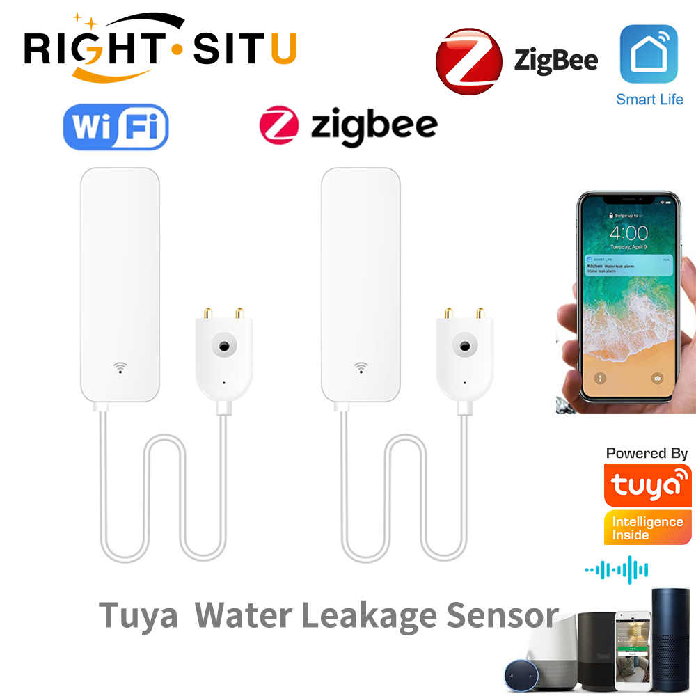 Smart Home Green - Tuya WiFi czujnik wycieku wody, detektor