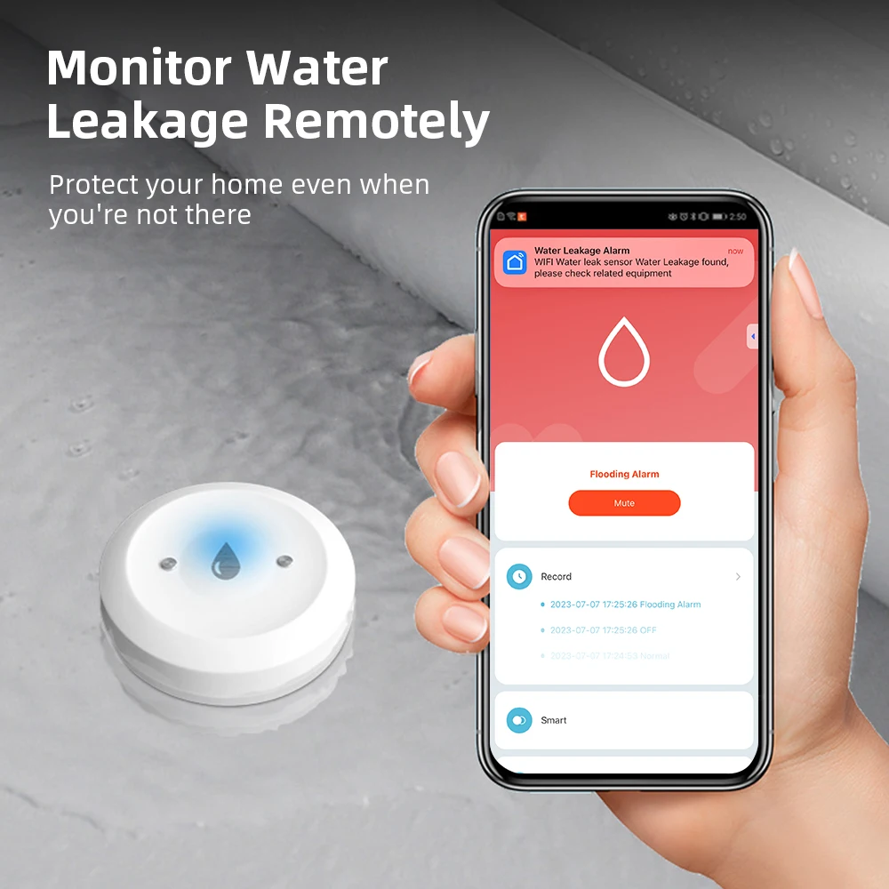 Smart Home Green - Czujnik wycieku wody Zigbee do inteligentnych