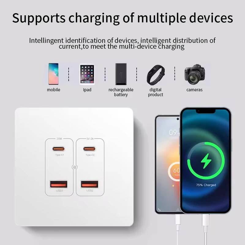 Smart Home Utilities - Gniazdo zasilania Herepow z podwójnym USB