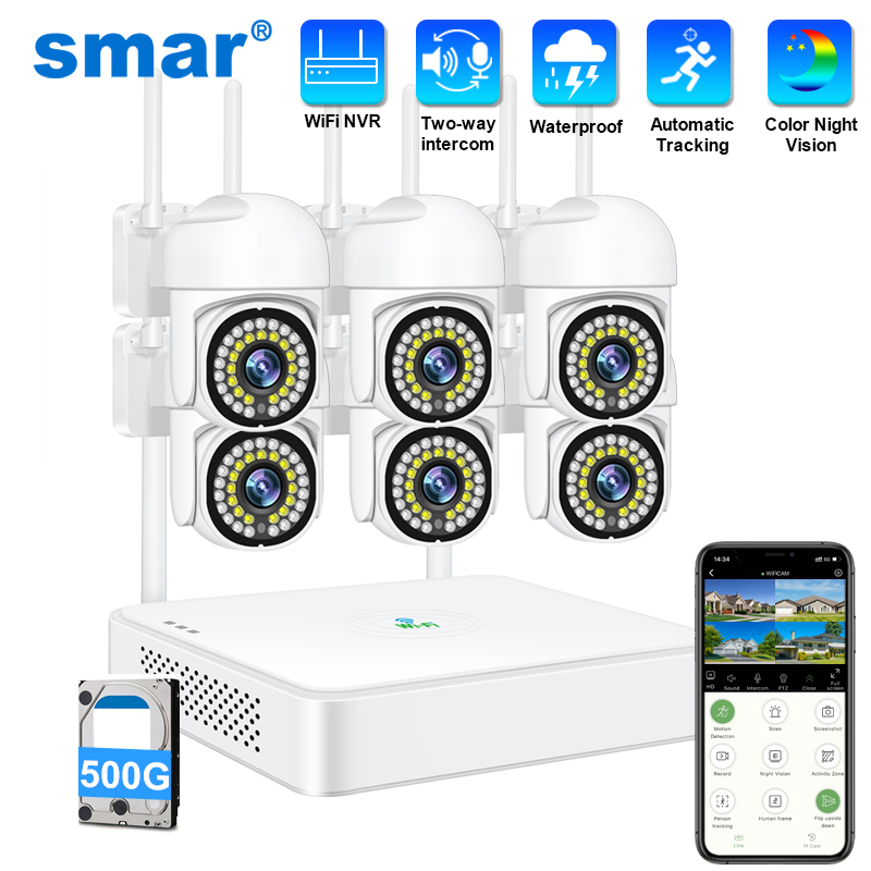 Smart Home Outdoor Camera - Bezprzewodowy system kamer bezpieczeństwa CCTV Smar