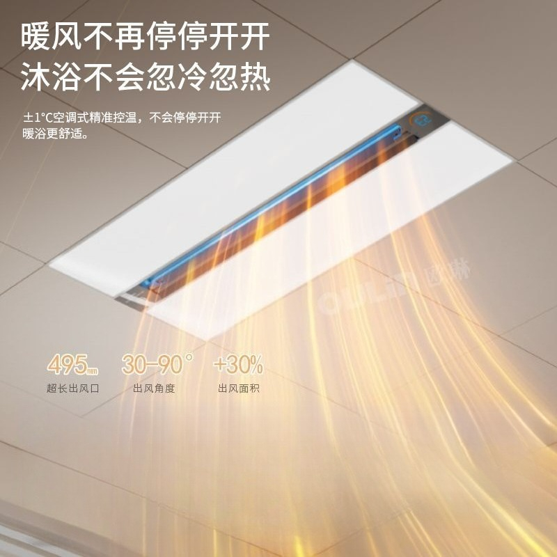 Smart Bathroom Fan - Inteligentny 3-w-1 ogrzewacz sufitowy do łazienki