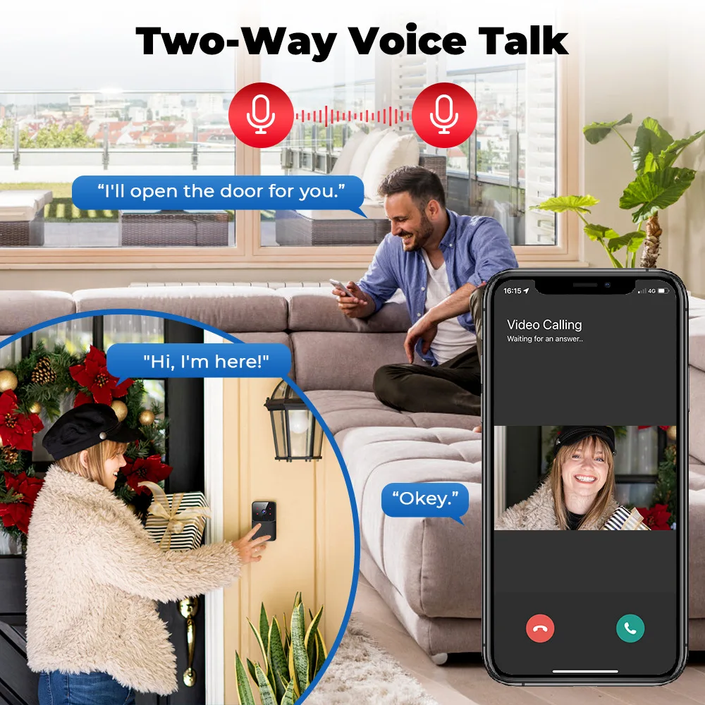 Dzwonek wideo WiFi 2026 1080P  – Smart Home Outdoor Camera recenzja i cena