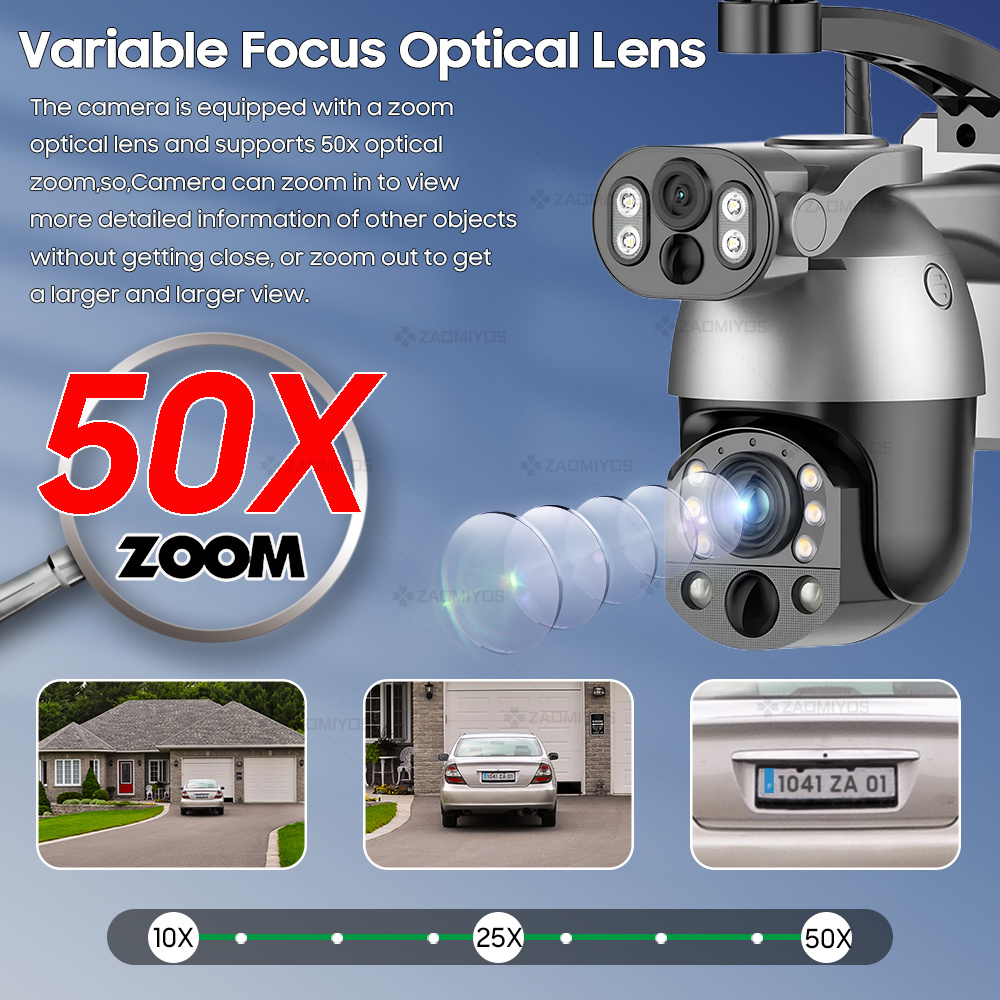 Kamera słoneczna 4K 50X ZOOM 1 – Smart Home Outdoor Camera recenzja i cena