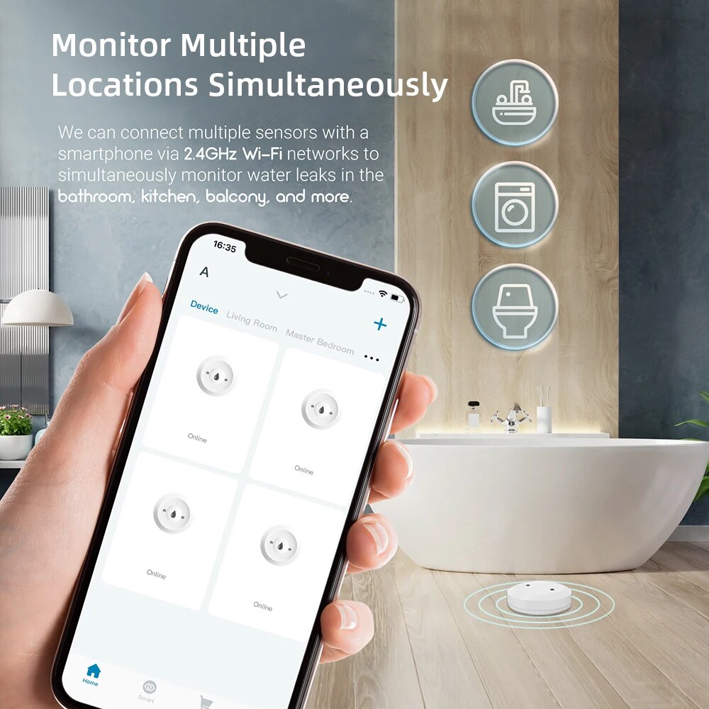 Czujnik wycieku wody Zigbee do – Smart Home Green recenzja i cena